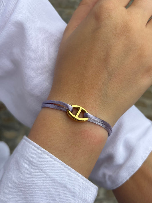 Cordon maille marine