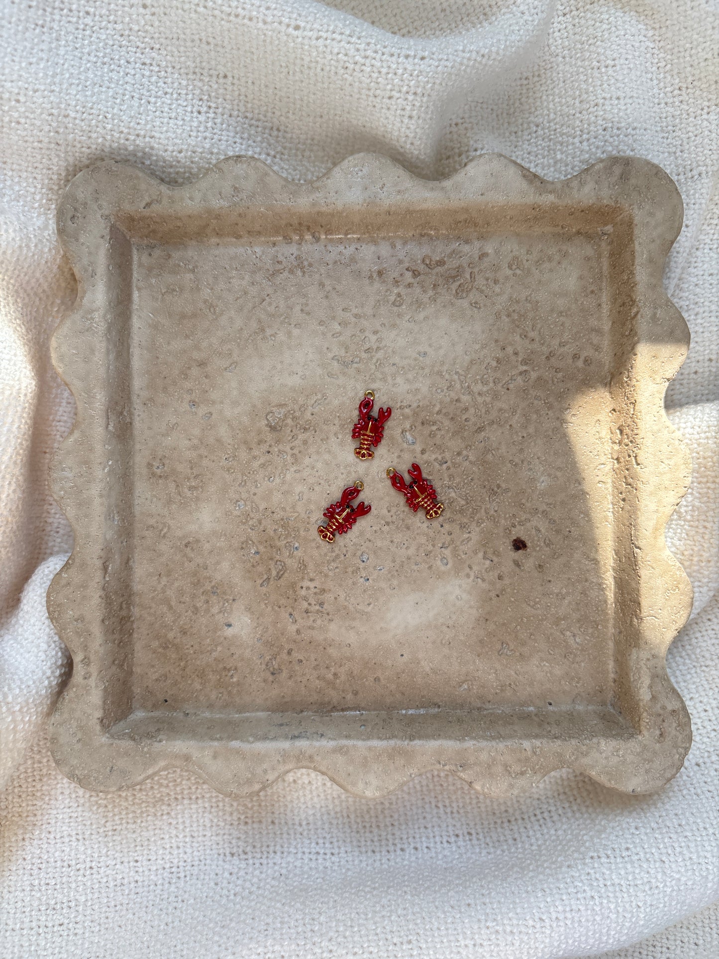 pendentif homard rouge