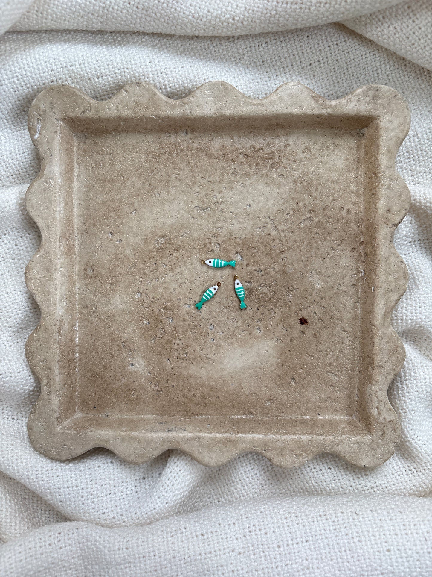 pendentif poisson turquoise