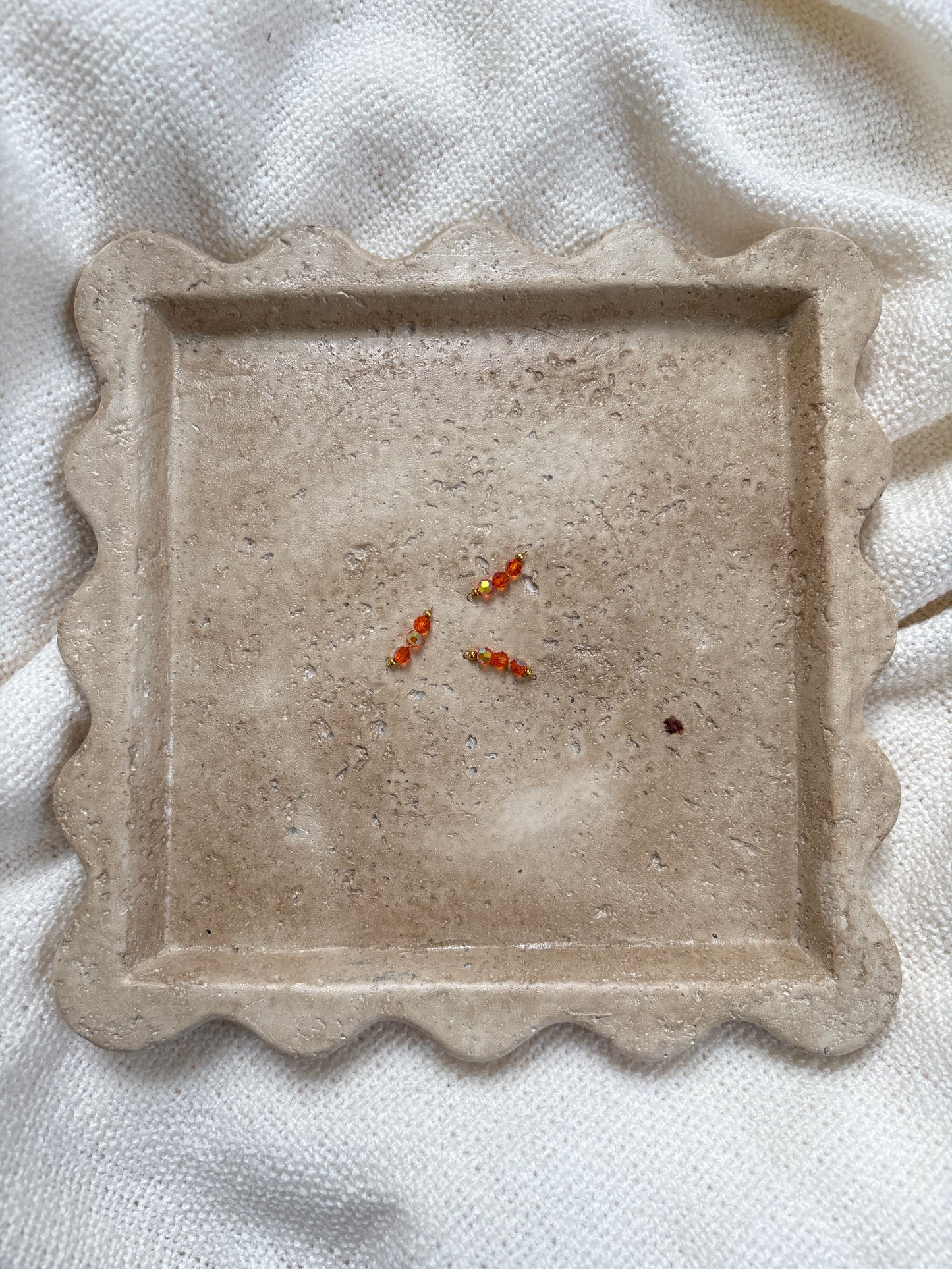 pendentif perle orange