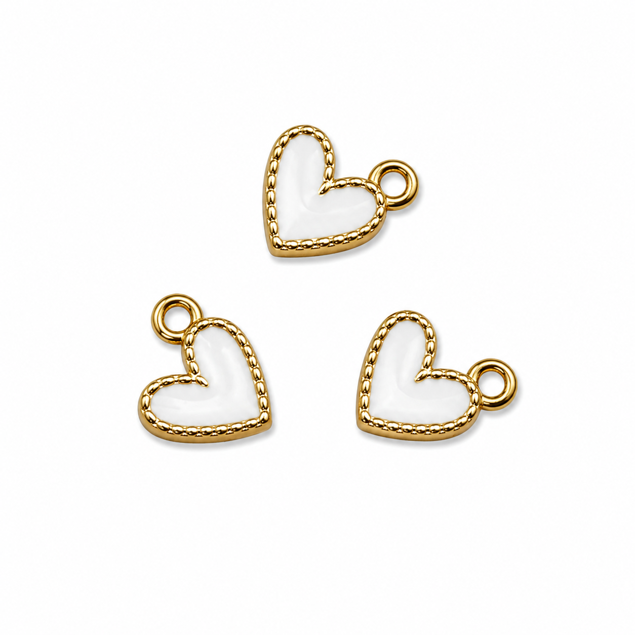 Pendentif cœur blanc