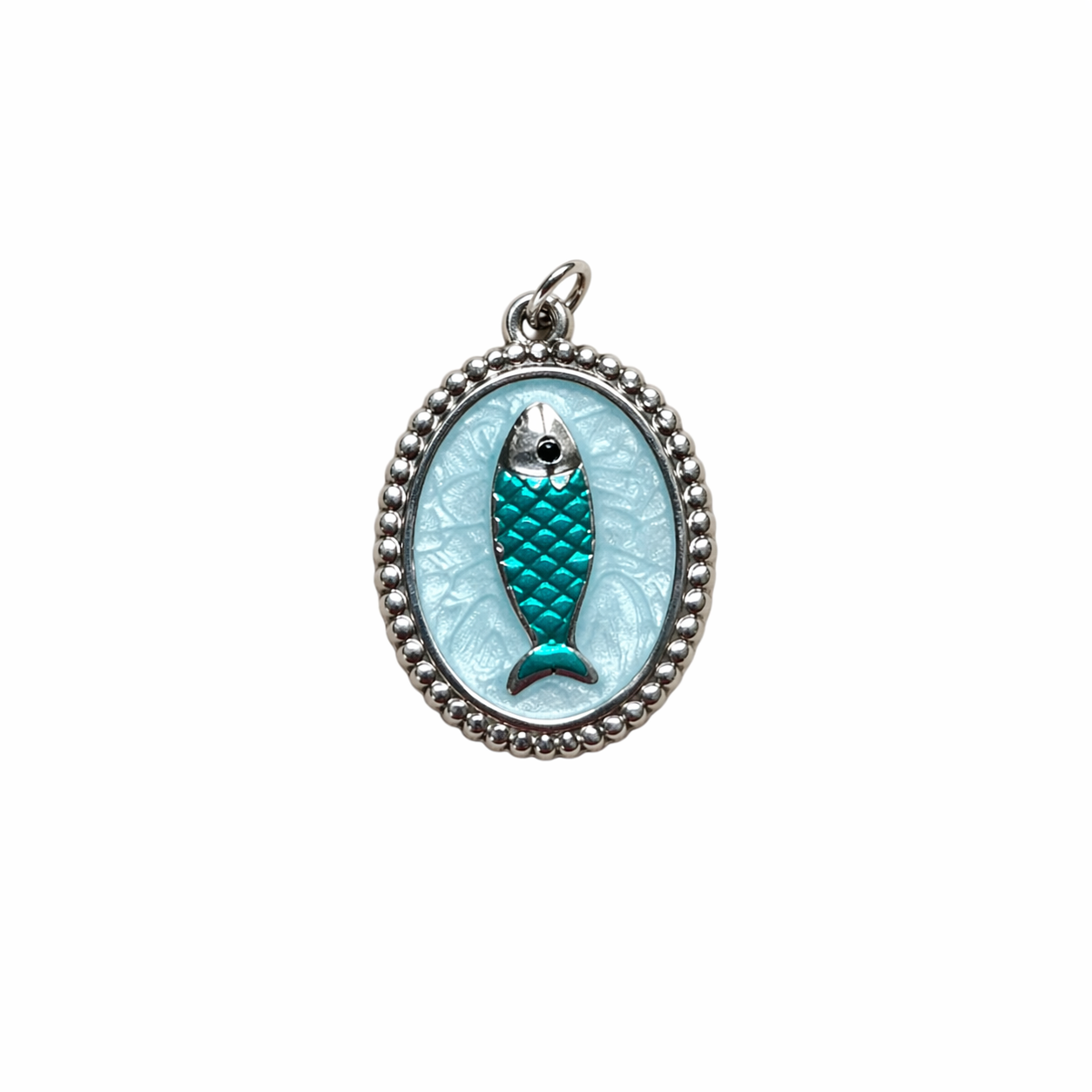 pendentif poisson blue