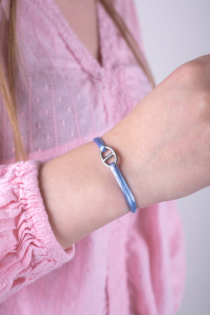 Cordon maille marine