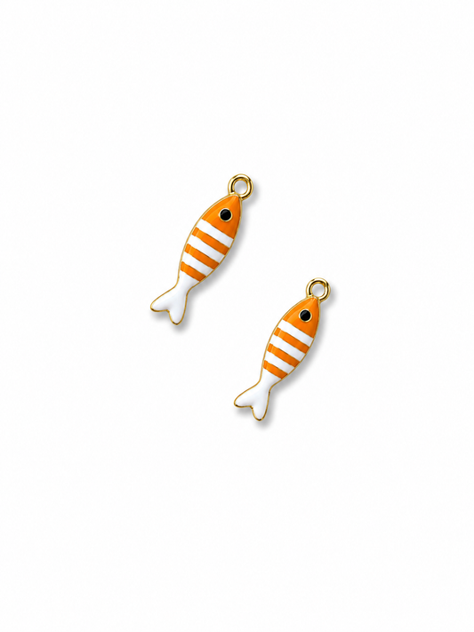 pendentif poisson orange