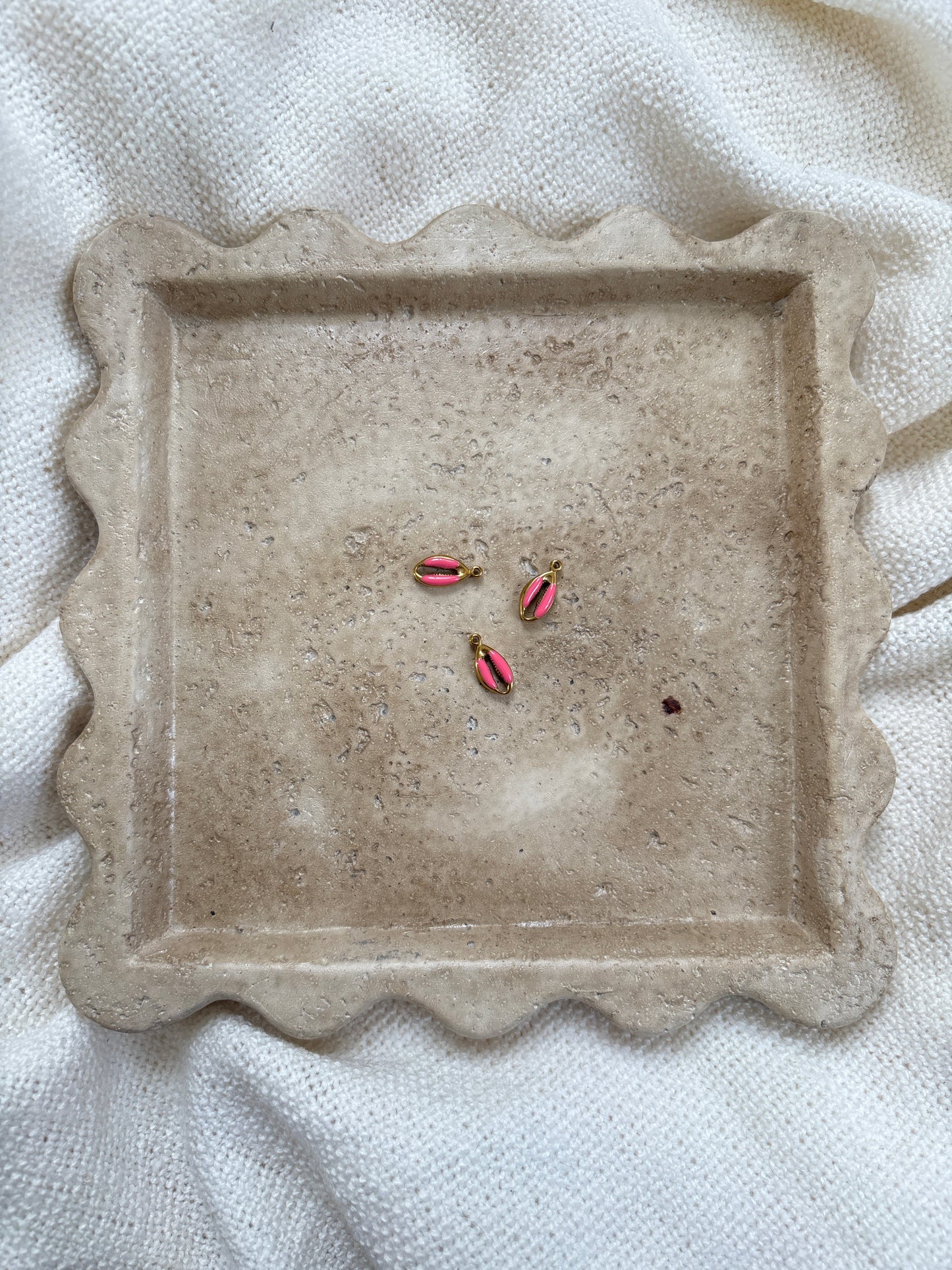 Pendentif coquillage rose