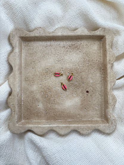 Pendentif coquillage rose