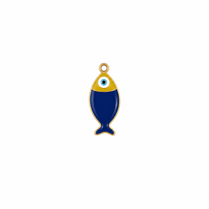 pendentif poisson bleu