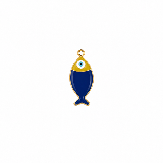 pendentif poisson bleu
