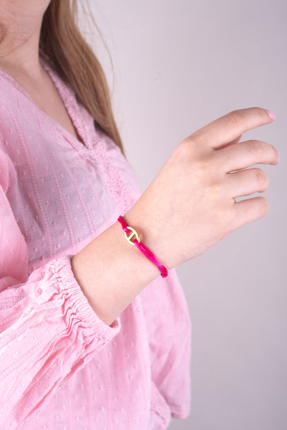 Cordon maille marine