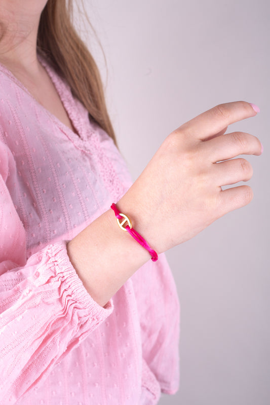 Cordon maille marine