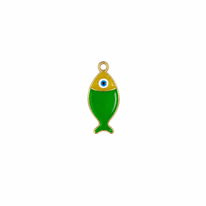 pendentif poisson vert