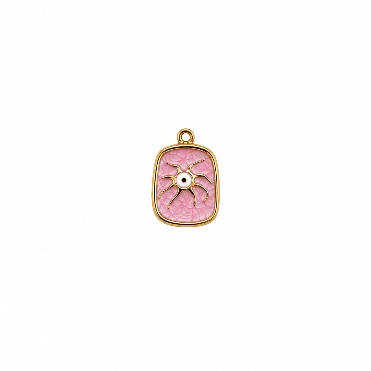 pendentif cadre rose