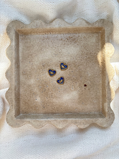 pendentif cœur œil bleu