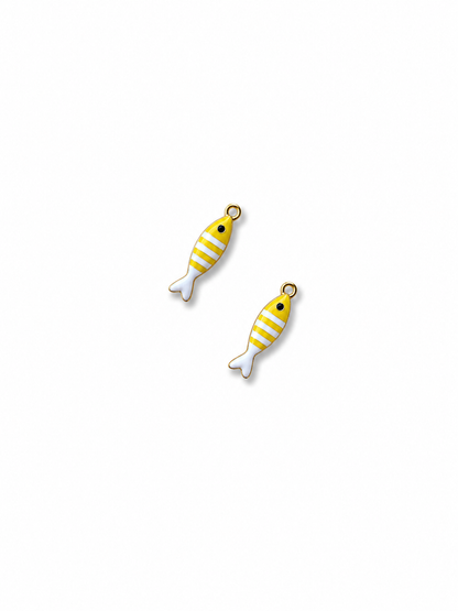 pendentif poisson jaune