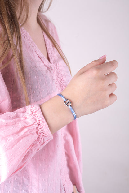 Cordon maille marine