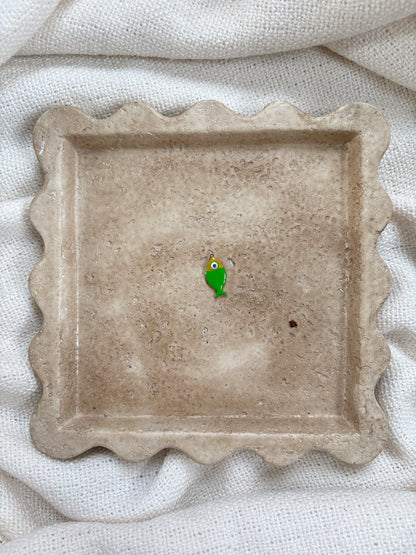 pendentif poisson vert