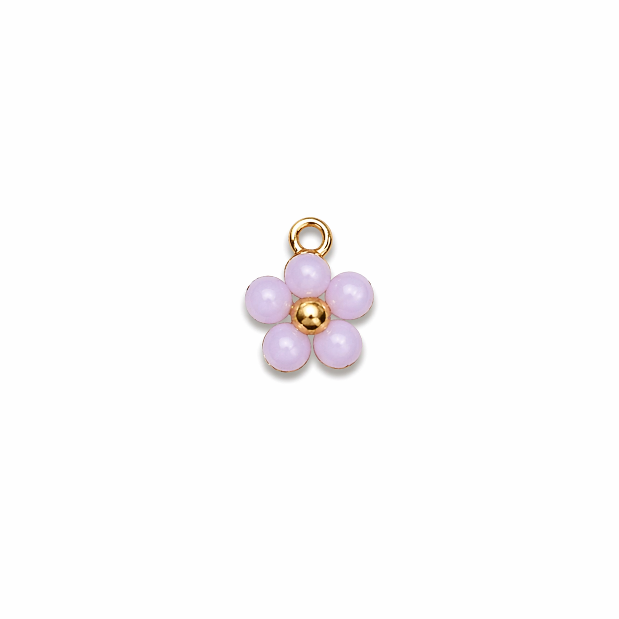 pendentif fleur rose