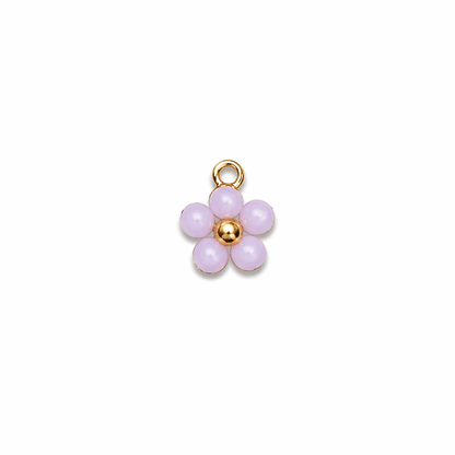 pendentif fleur rose