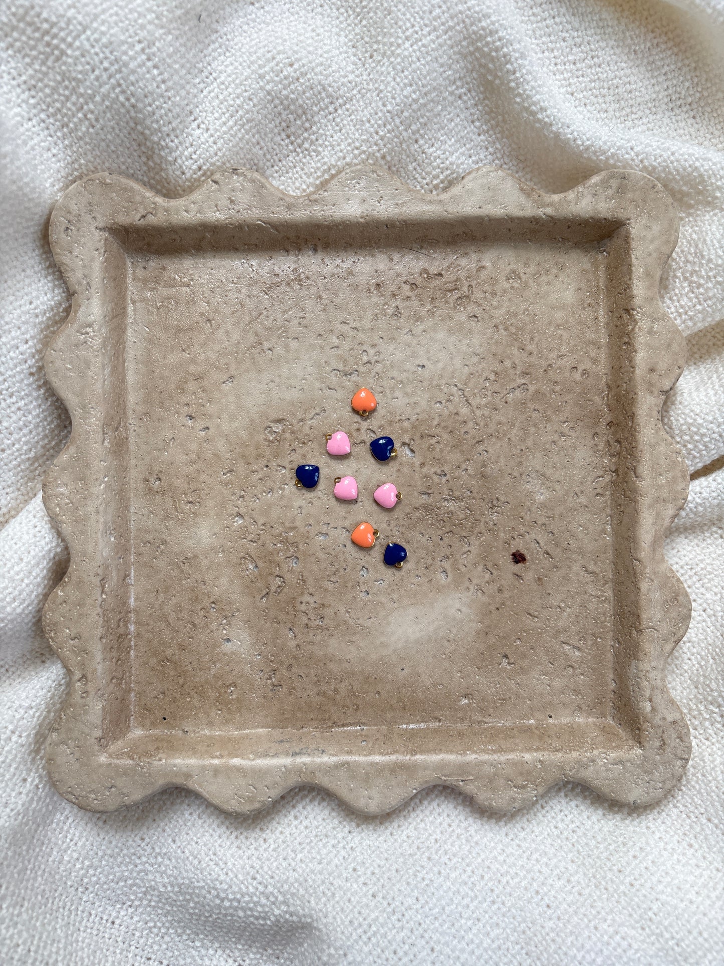 pendentif cœur coloré