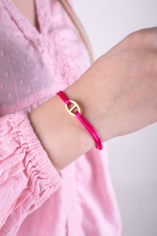 Cordon maille marine