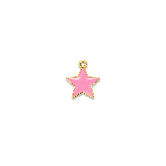pendentif étoile rose