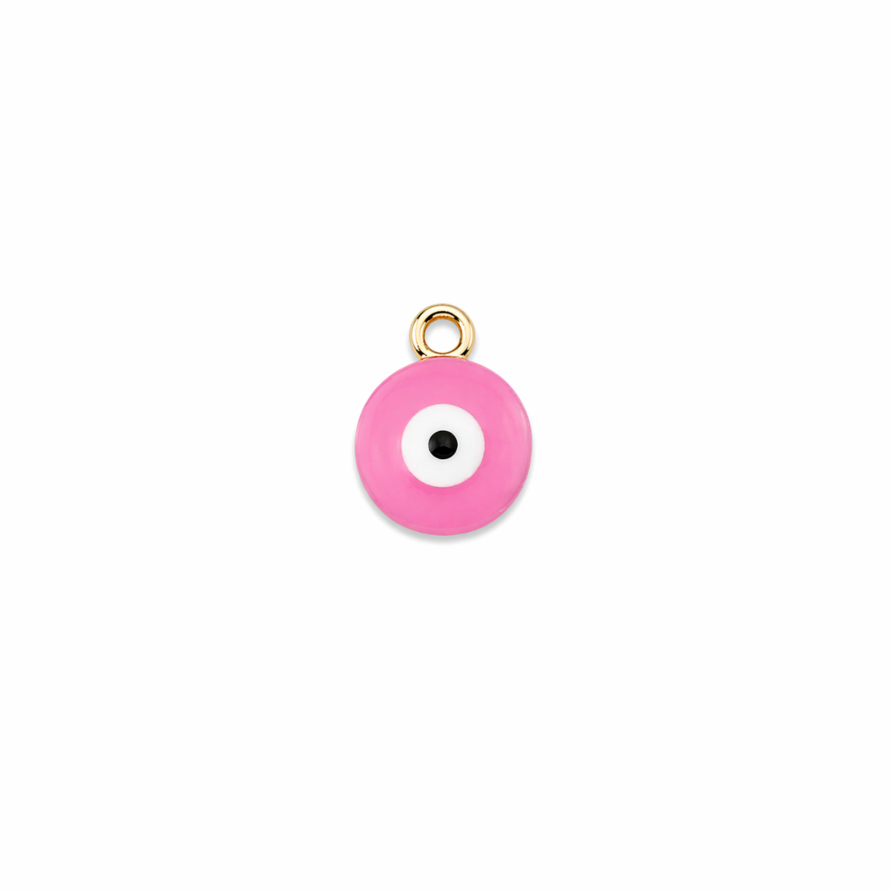 pendentif œil rose clair