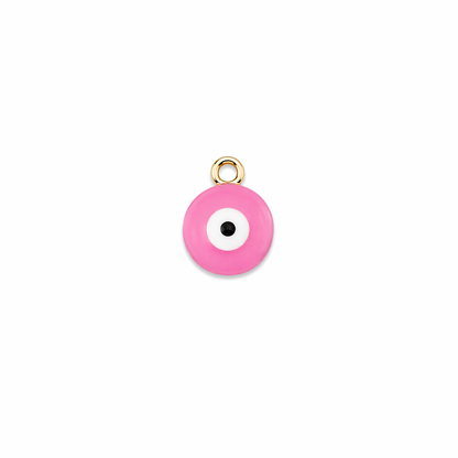 pendentif œil rose clair