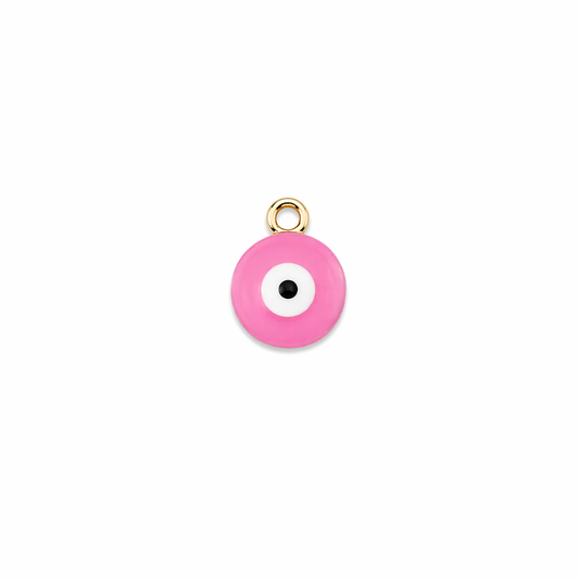 pendentif œil rose clair