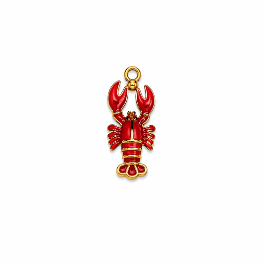 pendentif homard rouge