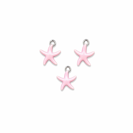 Pendentif étoile de mer rose