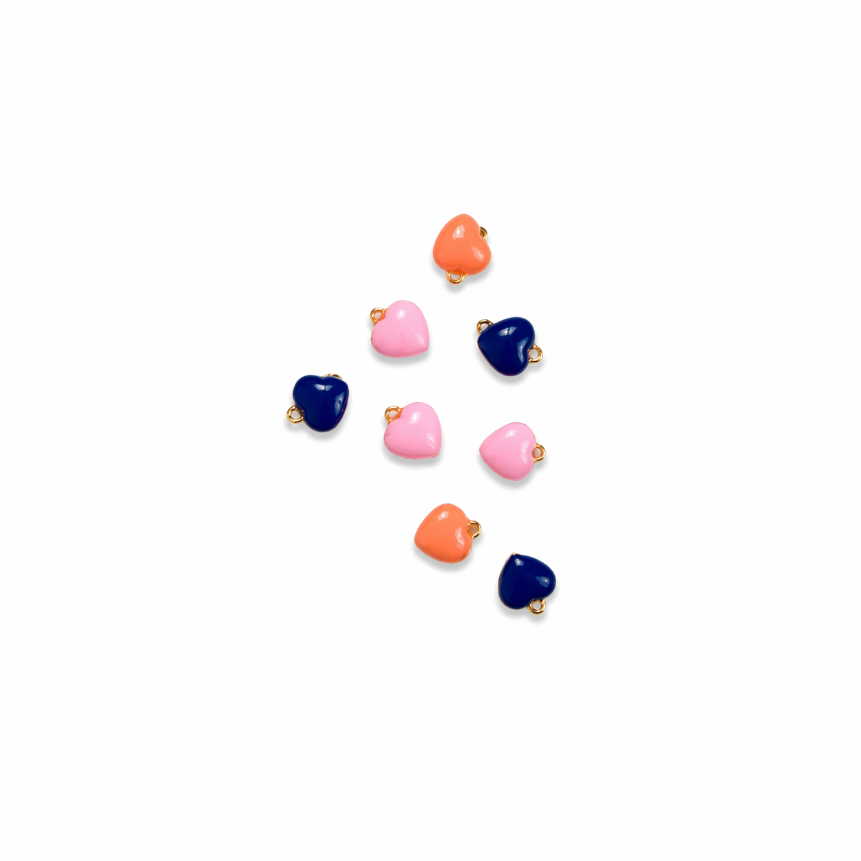 pendentif cœur coloré