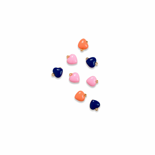 pendentif cœur coloré
