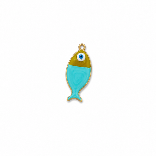Pendentif poisson bleu