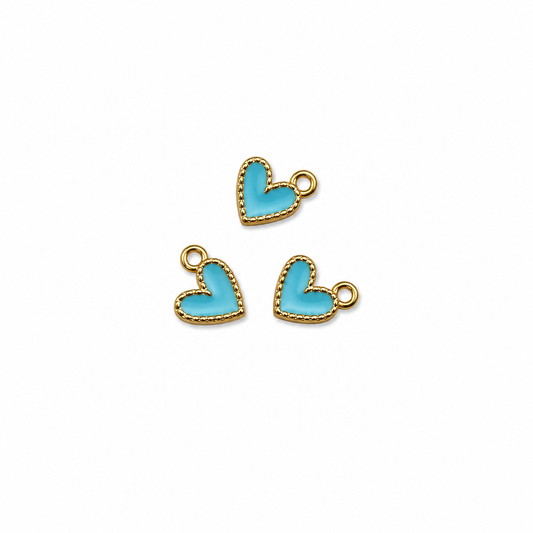 Pendentif cœur bleu