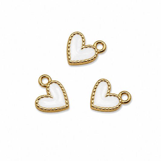 Pendentif cœur blanc